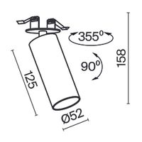 Встраиваемый светильник Technical арт-C053CL-L12W3K-W-W — фото 2, Точечные светильники