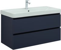 Товар: Тумба с раковиной Aquanet Вега 2.0 100 2 ящ. цв.маренго (раковина Ирис) 00344739 - фото 2 Тумба с раковиной Aquanet Вега 2.0 100 2 ящ. цв.маренго (раковина Ирис) 00344739 — фото 2, Тумбы с раковиной