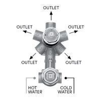 Товар: Встраиваемая часть Bossini Z00130 для смесителей для ванны и душа на 2-5 потребителей - фото 1 Встраиваемая часть Bossini Z00130 для смесителей для ванны и душа на 2-5 потребителей — фото 1, Встраиваемые душевые комплекты