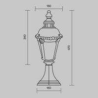 Ландшафтный светильник Outdoor O029FL-01BZ — фото 8, Уличное освещение