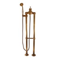 Смеситель Labe для ванной с душевым комплектом, лейка метал., держатель неподвижный, арт-L550.5/2SM — фото 2, Смесители напольные