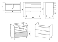 Товар: Тумба под раковину арт-П-Соф-01090-0113Я - фото 5 Тумба под раковину арт-П-Соф-01090-0113Я — фото 5, Тумбы под раковину