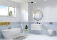 PDG054D Плитка облиц. Pudra_Cers Белый 44*20 кирпич рельеф_ 1 \71,4 — фото 1, Керамическая плитка