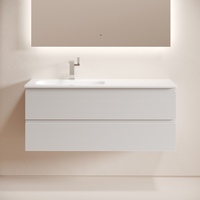 Товар: Тумба подвесная SANCOS Folk левая 1195х445х500, c двумя ящиками оснащенными доводчиками, Bianco, арт.FL120LW - фото 1 Тумба подвесная SANCOS Folk левая 1195х445х500, c двумя ящиками оснащенными доводчиками, Bianco, арт.FL120LW — фото 1, Тумбы под раковину