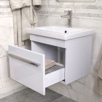 Тумба под раковину VIGO Land 50 подвесная белый (018) — фото 3, Тумбы под раковину