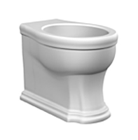 Унитаз Scarabeo Castellana напольный приставной цвет белый с антибактериальным и грязеотталкивающим покрытием BIOKER арт-5306 BK — фото 1, Напольные унитазы