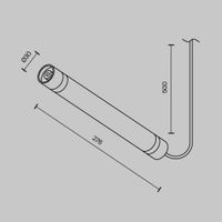 Комплектующие для систем освещения с токоведущими элементами Technical CA011-L300-100W-B — фото 2, Комплектующие для освещения