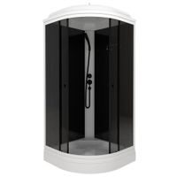 ДК Грэй-Блэк 90*90 А (7 мест+сифон D50, декор.крышка) арт-Щ0000067302 — фото 6, Душевые кабины