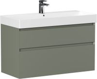 Тумба под раковину Allen Brau Infinity 100 олива матовый арт-1.210027.CGM — фото 10, Тумбы под раковину