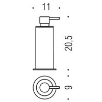 Дозатор COLOMBO DESIGN PLUS настольный 0,5 л цвет хром арт-W4980XL — фото 2, Дозаторы