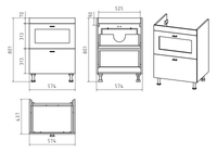 Тумба под раковину арт-Э-Ура-01060-0212Я — фото 3, Тумбы под раковину