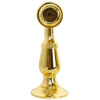 CUCINA OXFORD См-ль д/кухни моноком. с гигиенической лейкой, ручка белая, золото арт-25795 — фото 7, Смесители для кухни