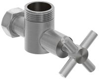 Вентиль Вентиль Сунержа угловой крест (G 1" НР х G 3/4" НГ) Сатин арт-071-1304-0134 — фото 3, Комплектующие для полотенцесушителей