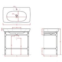 Консоль Artceram Civitas напольная/пристенная с полкой цвет хром арт-CIA005 71 — фото 2, Консоли для раковины