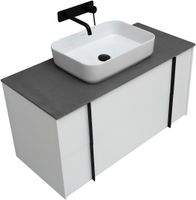 Тумба под раковину Allen Brau Reality 100 1.32007.WM подвесная Белая матовая — фото 33, Тумбы под раковину