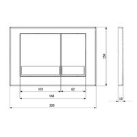 KK-POL SPP/028/WS/K M06 Пластиковая панель смыва для инсталляции, цвет оружейная сталь — фото 2, Панели