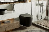 Товар: Унитаз ABBER Bequem подвесной черный матовый, безободковый, смыв торнадо арт-AC1102TMB - фото 15 Унитаз ABBER Bequem подвесной черный матовый, безободковый, смыв торнадо арт-AC1102TMB — фото 15, Подвесные унитазы