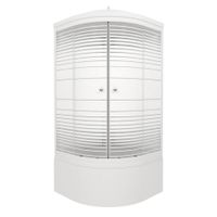 ДК Полосы 90*90 Б (9 мест+сифон D50) арт-Щ0000061836 — фото 10, Душевые кабины