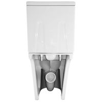 Унитаз-компакт Azario LEO TORNADO FLUSHING 360х595х820 напольный, безободковый, слив "Торнадо", в комплекте с быстросъемным сиденьем микролифт арт-AZ-1253CT — фото 7, Напольные унитазы