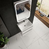 "S4" тумба под умывальник подвесная 60 см., цвет белый глянец. арт-AQM900460WH — фото 3, Тумбы под раковину