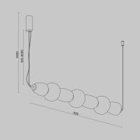 Товар: Подвесной светильник Maytoni MOD267PL-L42G3K - фото 6 Подвесной светильник Maytoni MOD267PL-L42G3K — фото 6, Подвесные светильники