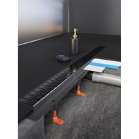 Душевой лоток AZARIO D50 Medium 750 мм, боковой слив, пластиковый, перфорированная решетка, черный арт-AZ-CH 750/50 MC — фото 4, Трапы для душа