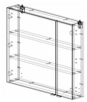 Зеркальный шкаф Aquanet Порто 80 белый 00195728 — фото 5, Зеркальные шкафы в ванную