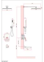 Душевая система встраиваемая D&K Bayern.Liszt , белый арт-DA1515608A04 — фото 3, Встраиваемые душевые комплекты