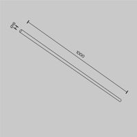 Комплектующие для систем освещения с токоведущими элементами Technical CA001-L1000-BS — фото 6, Комплектующие для освещения
