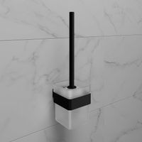 Ершик для унитаза SMOOTH LINE с держателем, черный арт-9762020 — фото 1, Ершики для унитаза