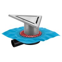 Товар: Трап BERGES водосток ZENTRUM Norma 35х25х25 угловой, матовый хром, выпуск D50 H65 боковой арт-090913 - фото 4 Трап BERGES водосток ZENTRUM Norma 35х25х25 угловой, матовый хром, выпуск D50 H65 боковой арт-090913 — фото 4, Трапы для душа