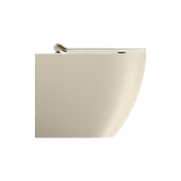 унитаз приставной PURA безободковый с водоворотной системой смыва Swirlflush фаянсовый бежевый матовый арт-881008 — фото 2, Приставные унитазы