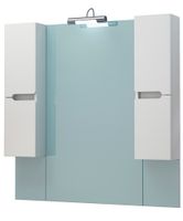 шкаф-зеркало Сиэтл 90 MFR79677WT — фото 1, Зеркальные шкафы в ванную