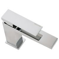 KVANT См-ль д/раковины моноком., донный клапан "click-clack", плоский излив, хром арт-32442 — фото 5, Смесители для раковины