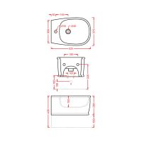 Биде Artceram Atelier подвесной с одним отверстием цвет matera арт-ATB001 41 00 — фото 2, Биде подвесные
