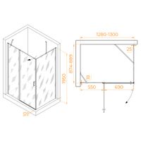 Товар: Душевой уголок RGW LE-044 (LE-004+Z-14) 1300x900 06124439-11 - фото 1 Душевой уголок RGW LE-044 (LE-004+Z-14) 1300x900 06124439-11 — фото 1, Душевые уголки
