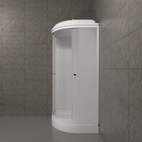 ДК Вельвет 80*80 А (7 мест+сифон D90) арт-Щ0000064622 — фото 1, Душевые кабины