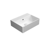 раковина подвесная/накладная KUBE X 45x35 белый арт-9485111 — фото 2, Раковины подвесные