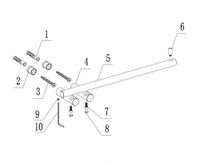 Полотенцедержатель ABBER Osten 316 AA1854BG золото брашированное — фото 2, Полотенцедержатели