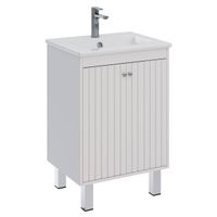 Тумба Lemark ROMANCE 60 см под 1 раковину, подвесная/напольная, 2-х дверная, цвет корпуса, фасада: Б арт-LM07R60T — фото 7, Тумбы под раковину