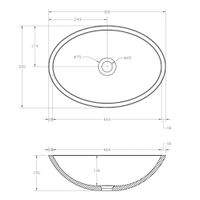 Раковина накладная прозрачная ABBER Kristall AT2802Saphir синяя — фото 5, Раковины накладные