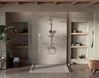 Душевая стойка VSFS-413CH с изливом, хром — фото 2, Душевые стойки