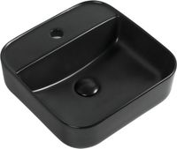 Товар: Раковина накладная Aquanet 38,5 черный матовый арт-CITY-2-MB - фото 8 Раковина накладная Aquanet 38,5 черный матовый арт-CITY-2-MB — фото 8, Раковины накладные