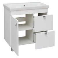 Тумба напольная с умывальником OSTIN 80 /1дв+2ящ// AQUA DE MARCO 5080WCOST/1 — фото 4, Тумбы с раковиной