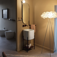 Товар: Раковина Scarabeo MOON накладная без перелива без отверстий цвет белый арт-5503 - фото 2 Раковина Scarabeo MOON накладная без перелива без отверстий цвет белый арт-5503 — фото 2, Раковины накладные