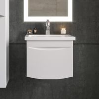 Комплект мебели для ванной Бриклаер ВЕГА 50, белый — фото 5, Комплекты мебели для ванной