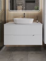 Товар: Orange Line Li-100TuwMDF+B08-500W тумба с раковиной подвесная 100 см, белый Li-100TuwMDF+B08-500W - фото 3 Orange Line Li-100TuwMDF+B08-500W тумба с раковиной подвесная 100 см, белый Li-100TuwMDF+B08-500W — фото 3, Тумбы с раковиной