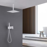 Душевая система ABBER Daheim AF8221W скрытого монтажа без излива, белая матовая — фото 2, Встраиваемые душевые комплекты