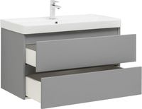 Товар: Тумба с раковиной Aquanet Вега 2.0 90 2 ящ. цв.мисти грин (раковина Ирис) 00344748 - фото 7 Тумба с раковиной Aquanet Вега 2.0 90 2 ящ. цв.мисти грин (раковина Ирис) 00344748 — фото 7, Тумбы с раковиной