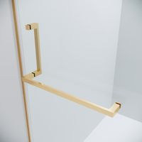 Душевое ограждение Grossman Pragma 100.K33.03.120.32.00-200.K33.03.90.32.00 (120х90х195) распашная,золото сатин,стекло прозрачное,2 места арт-120.K33.03.1290.32.00 — фото 6, Прямоугольные душевые уголки